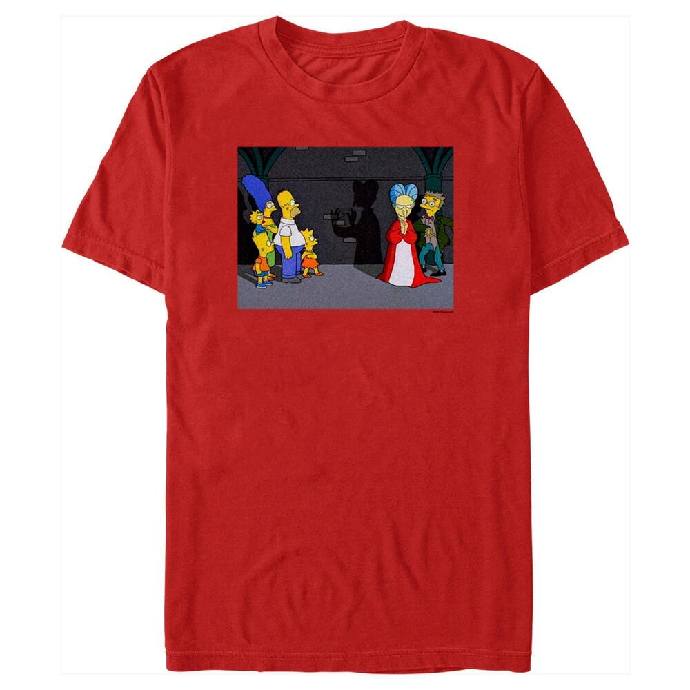 Mens The Simpsons Treehouse Of Horror Mr Burns Dracula Scene Tshirt